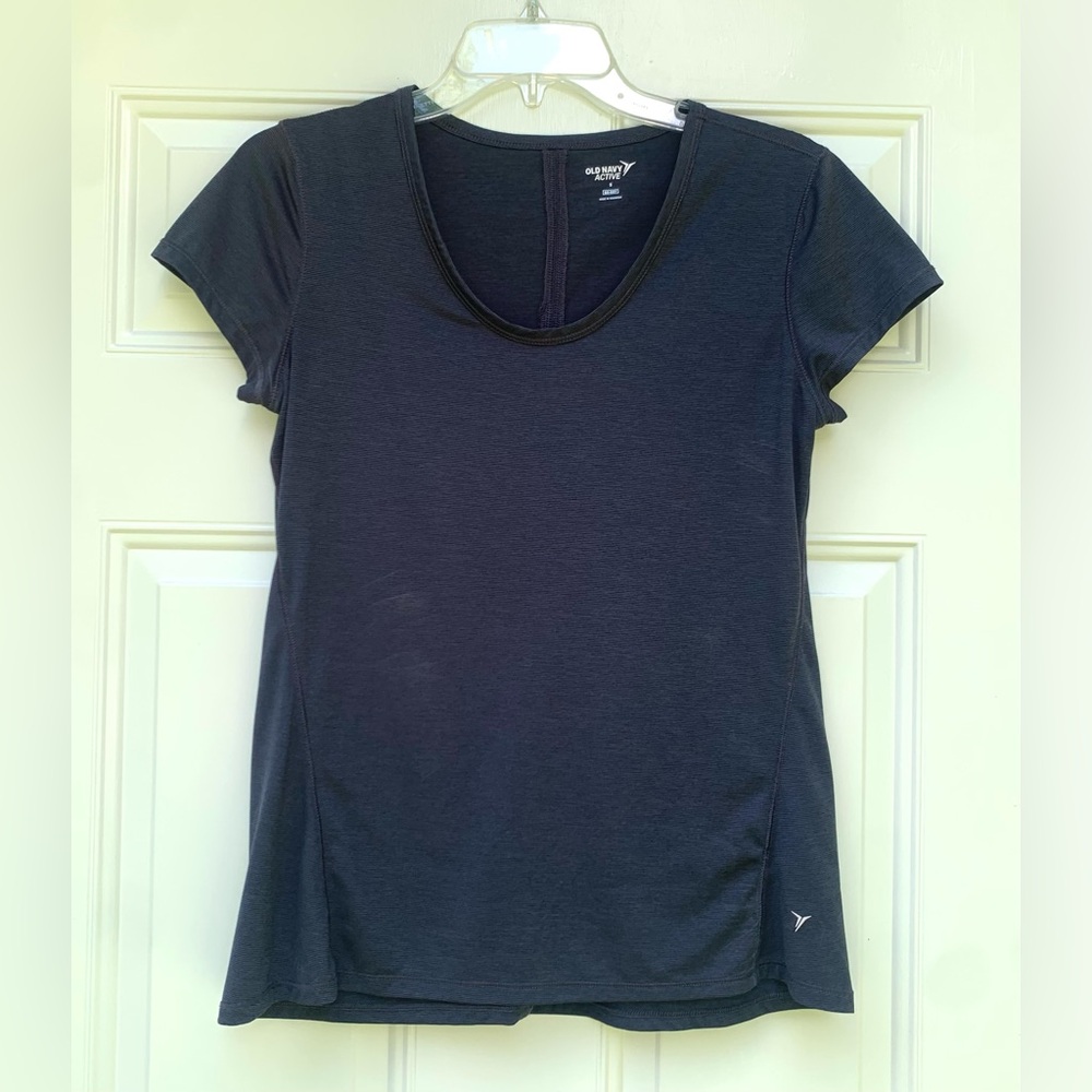 Old Navy Active Go Dry Top Short Sleeve Women's Dark Blue Athletic Tee Shirt